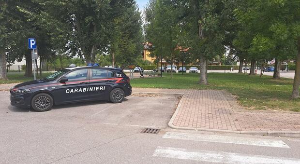Al parco sono intervenuti i carabinieri dopo l'allarme lanciato dai residenti che hanno assistito allo scontro