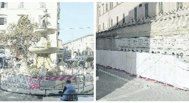 Fontana dei Cavalli, lavori nel 2023. I vandali costeranno ad Ancona 45mila euro