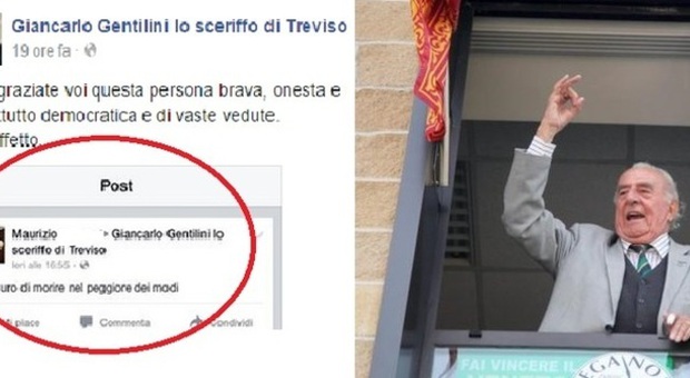 Messaggio choc a Gentilini anti-gay: «Devi morire nel modo più atroce» E il figlio dello "sceriffo" replica su Fb