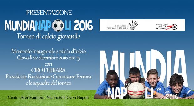 Torna il MundiaNapoli, il torneo di calcio della fondazione Cannavaro Ferrara