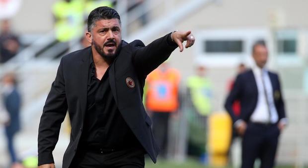 Milan, che orgoglio Gattuso: «Non siamo inferiori all'Inter»