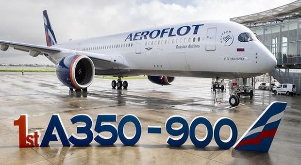 Airbus, consegnato ad Aeroflot primo A350-900 XWB