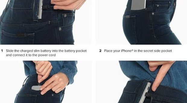 Arriva il jeans che ti ricarica lo smartphone. E c'è già chi pensa alle scarpe