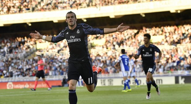 Liga, il Real Madrid vince all'esordio contro la Real Sociedad (3-0): Bale a segno dopo 1’17”