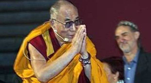 Il Dalai Lama nel 2012 a Udine