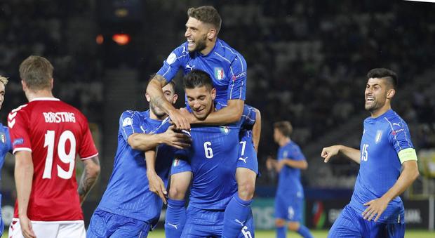 Danimarca-Italia 0-2, azzurrini ok con una magia di Pellegrini e Petagna