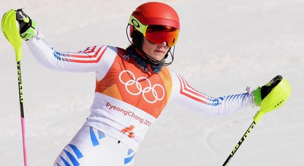 Olimpiadi, slalom: Mikaela Shiffrin perde l'occasione del bis