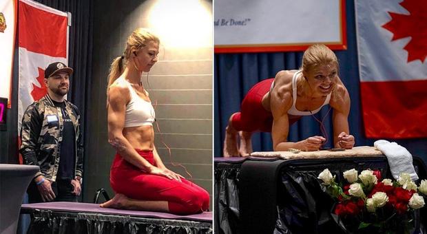 Dana Glowacka e il plank da 4 ore e 20 minuti: è il record mondiale femminile