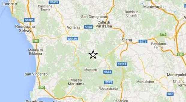 Terremoto in Toscana, due scosse tra Siena e Grosseto: la più forte di 2.8