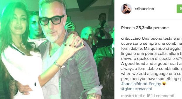 Sorrisi e dolci dediche sui social: c'è del tenero tra Gianluca Vacchi e Cristina Buccino?