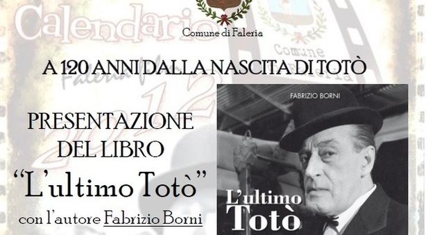 Faleria presenta il libro “L'ultimo Toto". in mostra le foto del film Il Grande Maestro del 1966