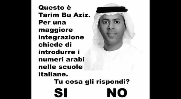 «Quest'uomo vuole introdurre nelle scuole italiane i numeri arabi»: centinaia di insulti sotto il post (ironico) su Facebook