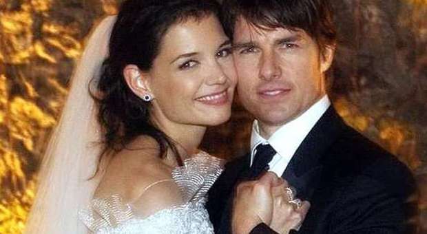 Tom Cruise e Katie Holmes il giorno del loro matrimonio a Bracciano nel 2006