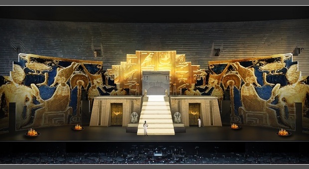 L'Aida hi-tech dell'Arena di Verona, realizzata con il Museo Egizio di Torino