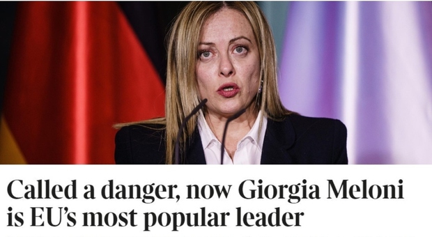 Meloni è la leader più popolare in Europa, il Times elogia il premier italiano