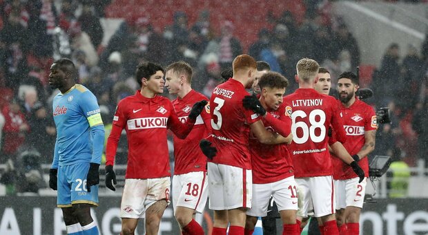 Spartak-Napoli 2-1: ko in Russia, discorso qualificazione si complica