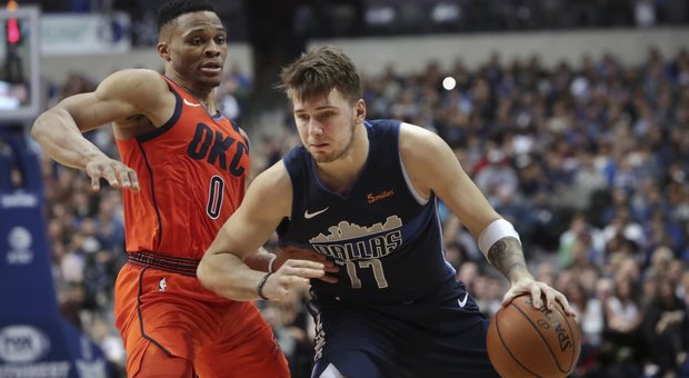 Luka Doncic contro Russell Westbrook
