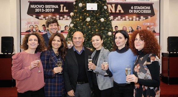 Da sinistra, Samuela Sardo, Tosca D'Aquino, Massimo Romeo Piparo, Roberta Lanfranchi, Rossella Brescia ed Edy Angelillo