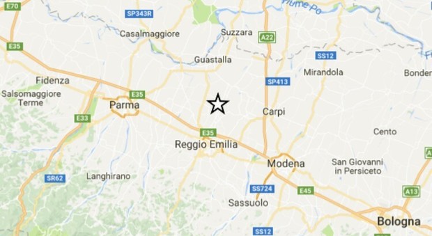 Scossa a Reggio Emilia