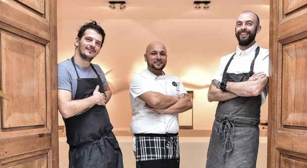 Gli chef Farnesi, Iovine e Sanellato