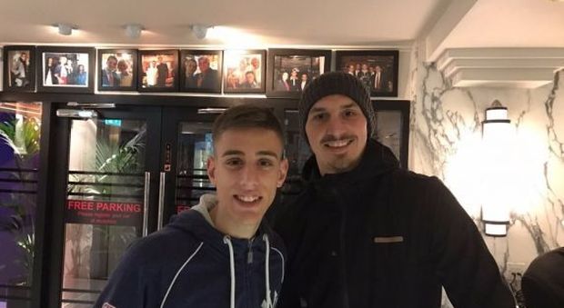 Pierpaolo D'Errico con Zlatan Ibrahimovic
