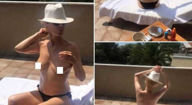 Patty Pravo senza età, in topless a 67 anni. Su Fb: "Ho preso una goccia di sole" -GUARDA