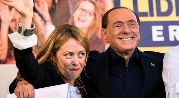 Giorgia Meloni e Silvio Berlusconi