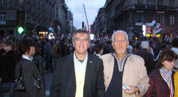 Paolo Crescimbeni, a destra, con Alfredo De Sio, a sinistra