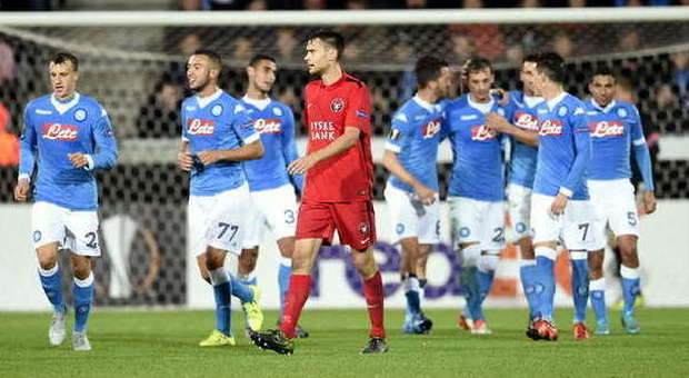 Midtjylland-Napoli 1-4: azzurri troppo forti, Callejon e Gabbiadini dispensano magie