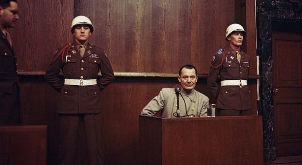 Hermann Goering al processo di Norimberga