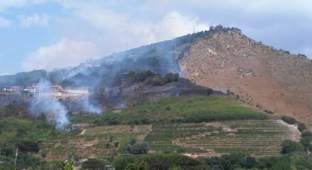Pozzuoli, fiamme sul Monte Sant'Angelo: paura per alcune abitazioni