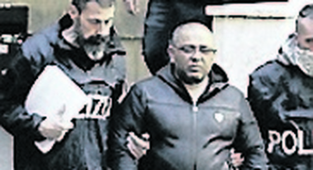 L'arresto di Carmine Spada nella maxi operazione di Ostia, il 25 gennaio 2018