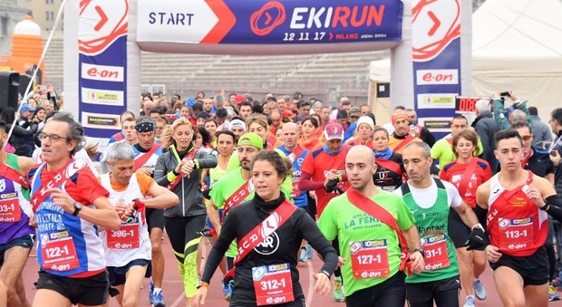 Ekirun show all'Arena: in 1.200 per la maratona a staffetta in stile giapponese