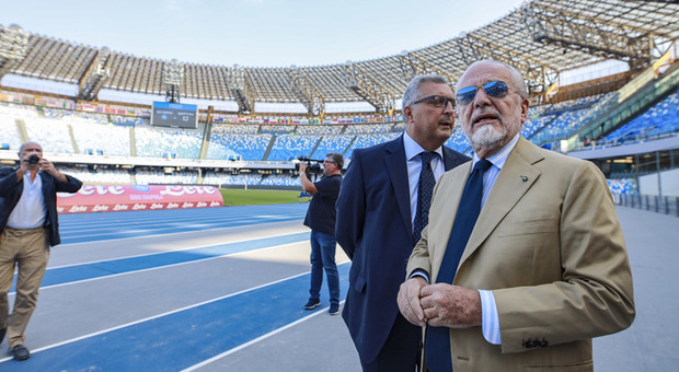 Napoli, ADL e De Luca allo stadio: consegnati i nuovi spogliatoi azzurri