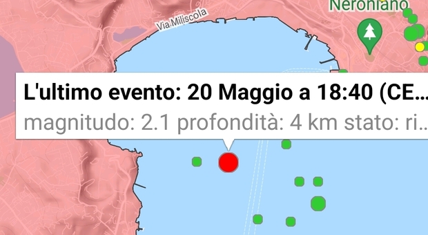 Re: Campi Flegrei, scossa di terremoto con epicentro in mare