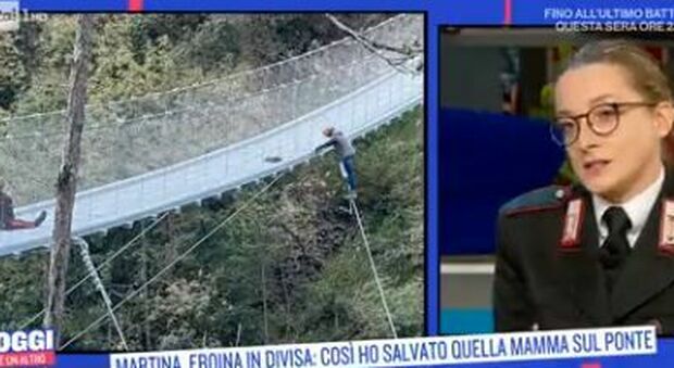 Oggi è un altro giorno, la carabiniera che ha salvato una donna dal suicidio: «Ci siamo abbracciate, ho pianto»