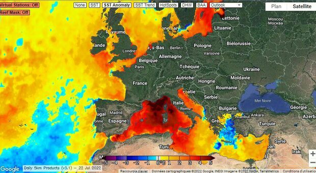 Il Mediterraneo raggiunge i 30 gradi in Corsica. «Temeratura estrema, come ai Caraibi»