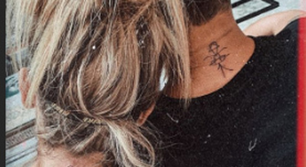 Il tatuaggio di Jeremias Rodriguez e Soleil Sorgè (Instagram)