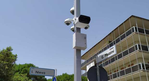 Le nuove telecamere di sicurezza installate a Jesolo