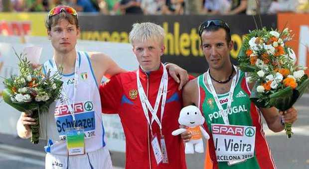 Schwazer squalificato per doping ma riceve l'oro per gli Europei 2010
