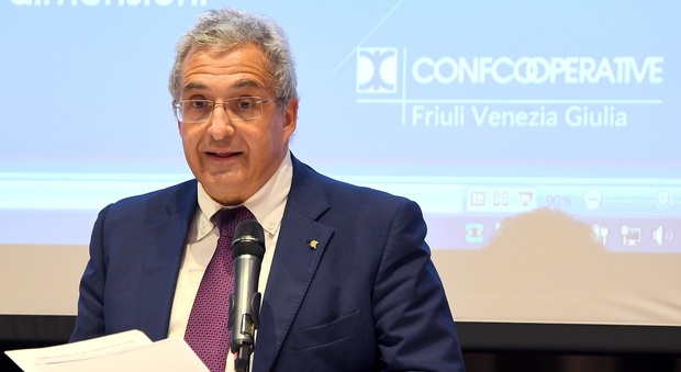 Il presidente di Confcooperative Fvg, Giuseppe Graffi Brunoro
