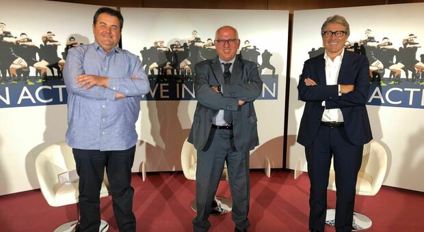 Lo chef Gennarino Esposito, il professor Paolo Ascierto e il coach Gian Paolo Montali