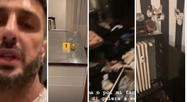 Fabrizio Corona, ladri in casa prima di Natale. Il video su instagram: «Prima o poi mi faccio 30 anni di galera»