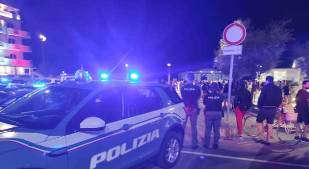 I controlli della polizia a Senigallia