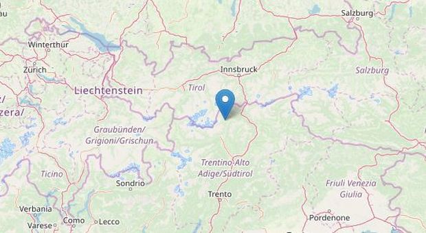 Terremoto, scossa di magnitudo 2,8 in val Venosta: avvertita anche a Bolzano