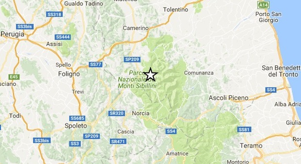 Terremoto, una decina di lievi scosse in Centro Italia: la più forte nei pressi di Ussita
