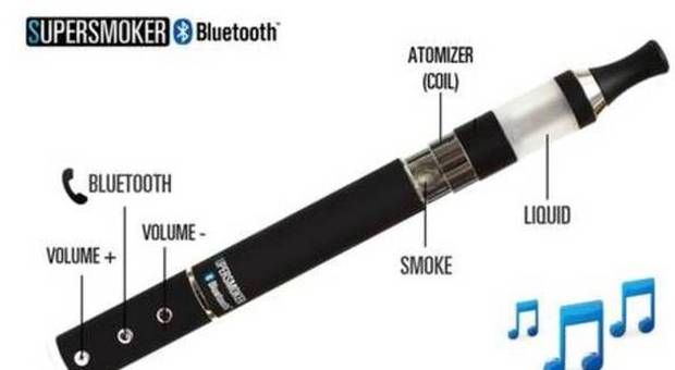 Sigaretta elettronica con bluetooth, telefona e permette di ascoltare musica