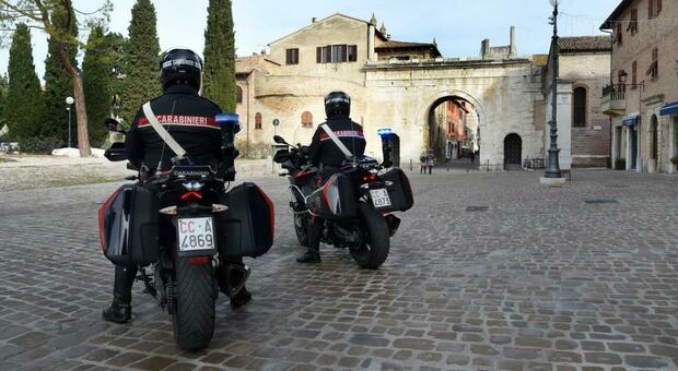 I carabinieri in moto al Pincio