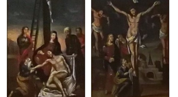 Suora ruba intera via crucis del Seicento dal convento: tele ritrovate 17 anni dopo dai Carabinieri