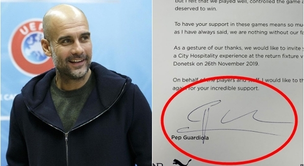 L'emozionante lettera scritta da Guardiola ai tifosi del City